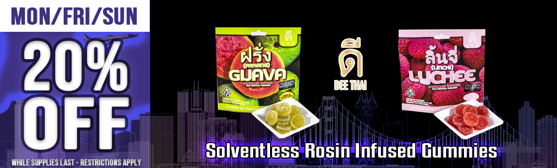 Solventless Rosin Edibles Gummies