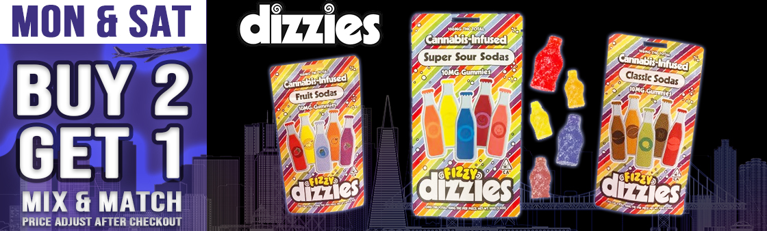 dizzies edibled infused gummies soda